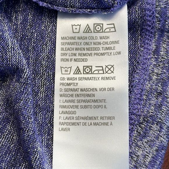 LOGO By Lori Goldstein Tunic Size Small Purple Long Sleeves Knit - Picture 12 of 13